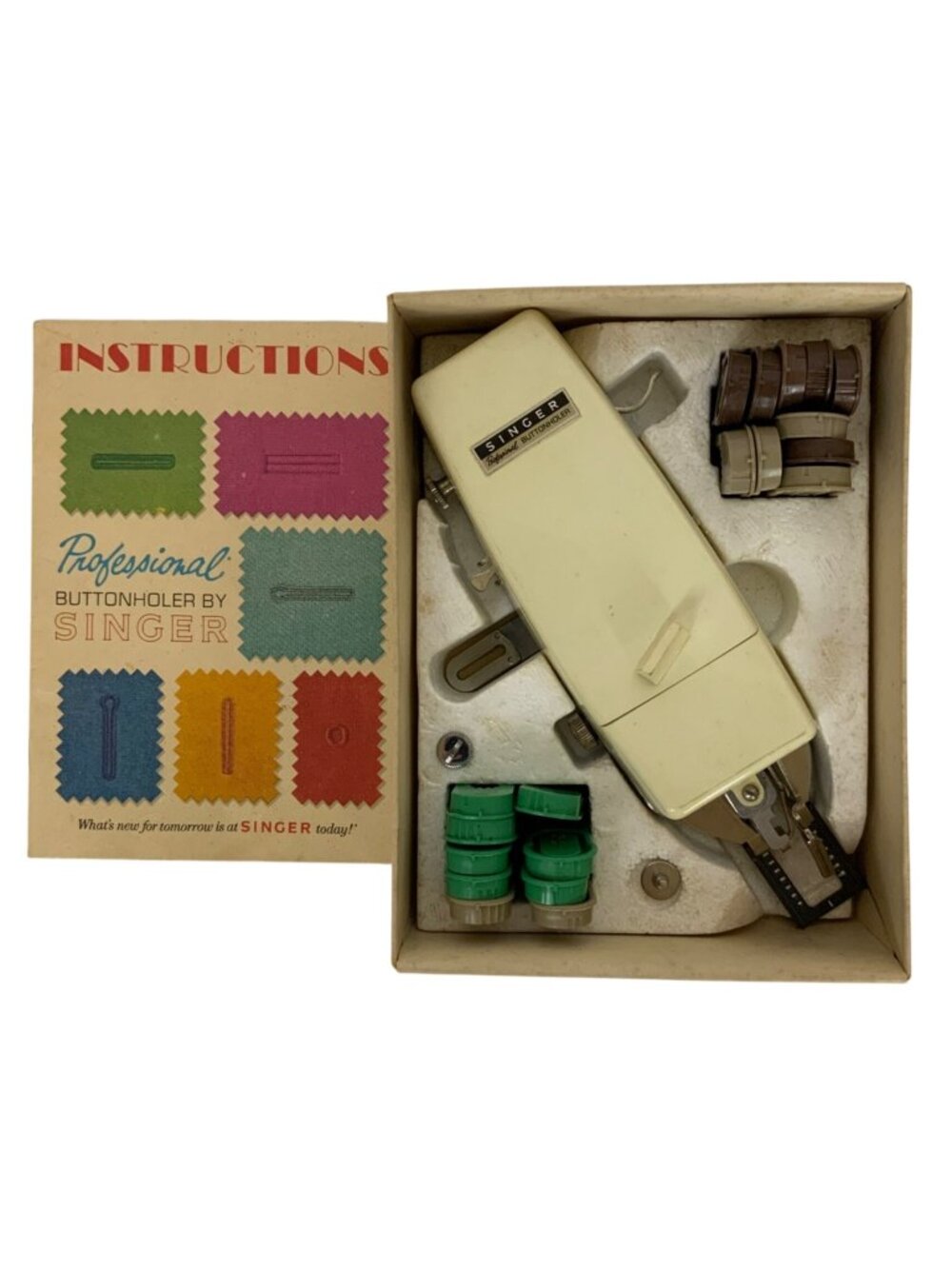 Singer Professional Buttonholer & Accessories Zig-Zag Sewing Machines V102878